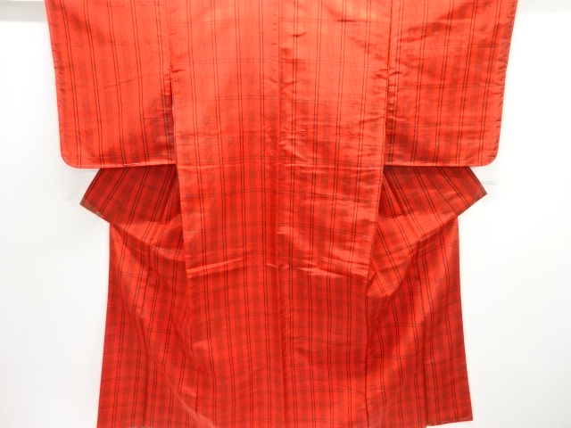 JAPANESE KIMONO / YONEZAWA TSUMUGI / WOVEN GRID